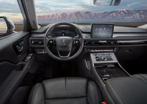 The interior of a Lincoln Aviator® SUV is shown | Performance Lincoln Bountiful in Bountiful UT