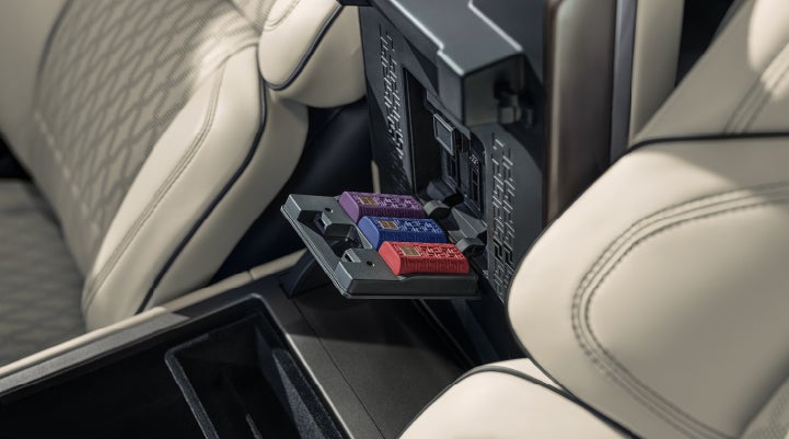 Digital Scent cartridges are shown in the diffuser located in the center arm rest. | Performance Lincoln Bountiful in Bountiful UT